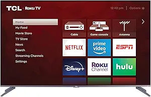 TCL 4K Smart LED TV - 55 Inch Roku TV