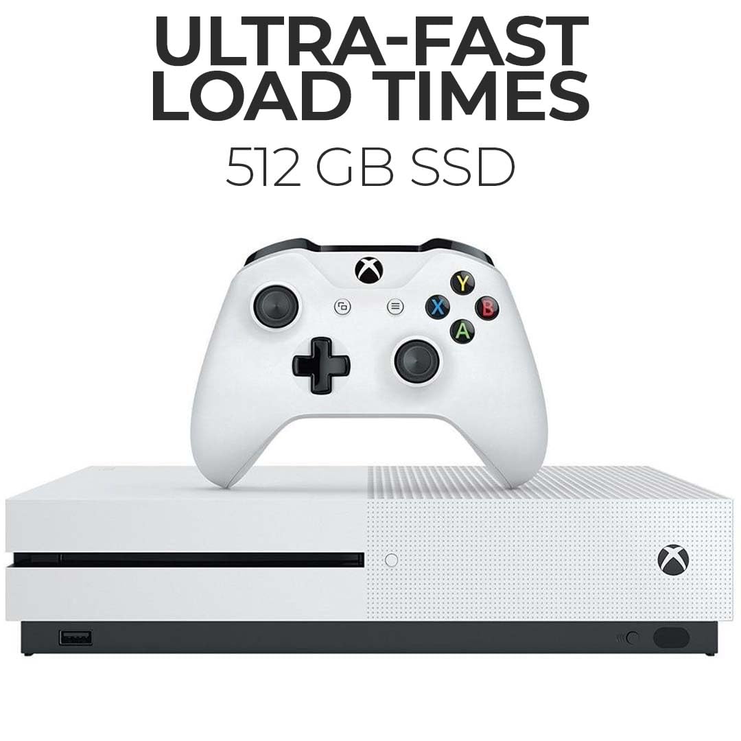 Microsoft Xbox One S 512GB Console Renewed Bundle