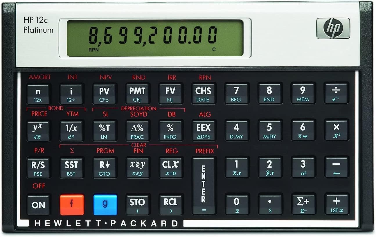 HP HP12CPLATANN Finance Calculator