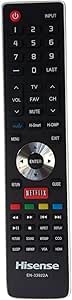 Hisense EN-33922A TV Remote Control - Netflix Key