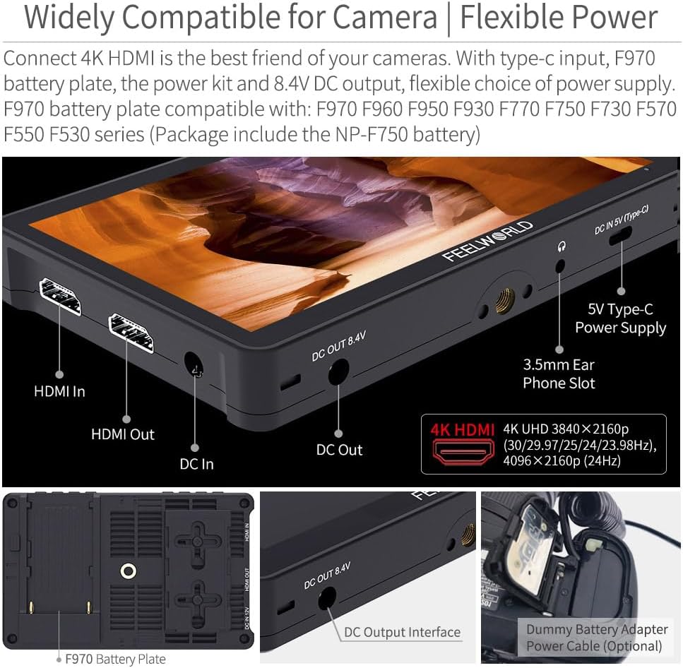 FEELWORLD F5 Pro V4 6" Touch Screen Camera Monitor