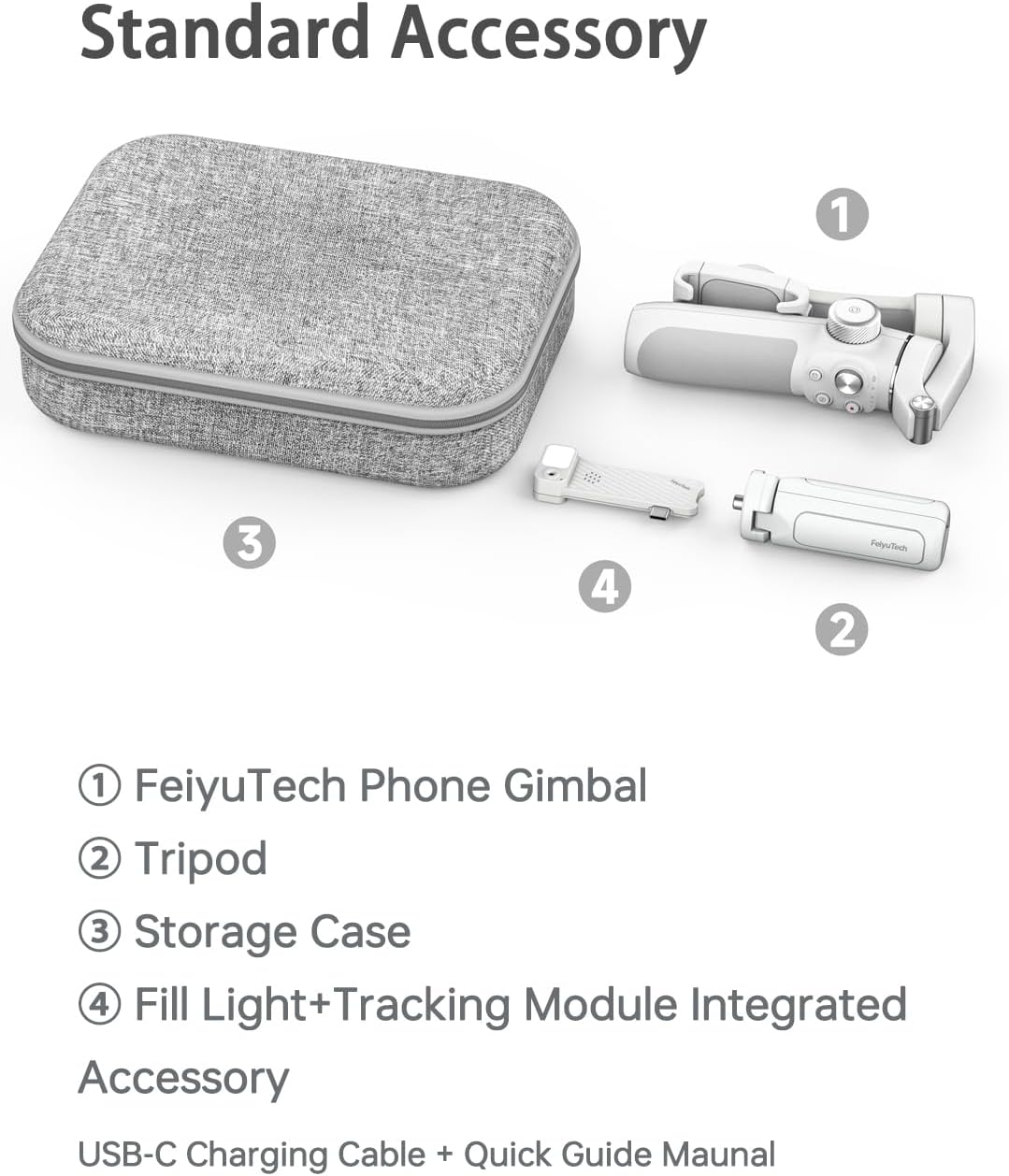FeiyuTech Vimble 4 Smartphone Gimbal Stabilizer with Light