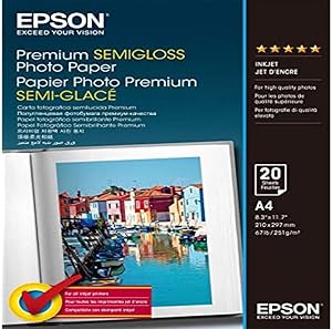 Epson C13S041332 Premium Semigloss Photo Paper - A4