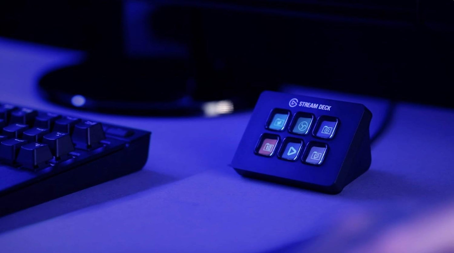 Corsair 10GAI9901-cr Elgato Stream Deck Mini Content Creation Controller (Renewed)