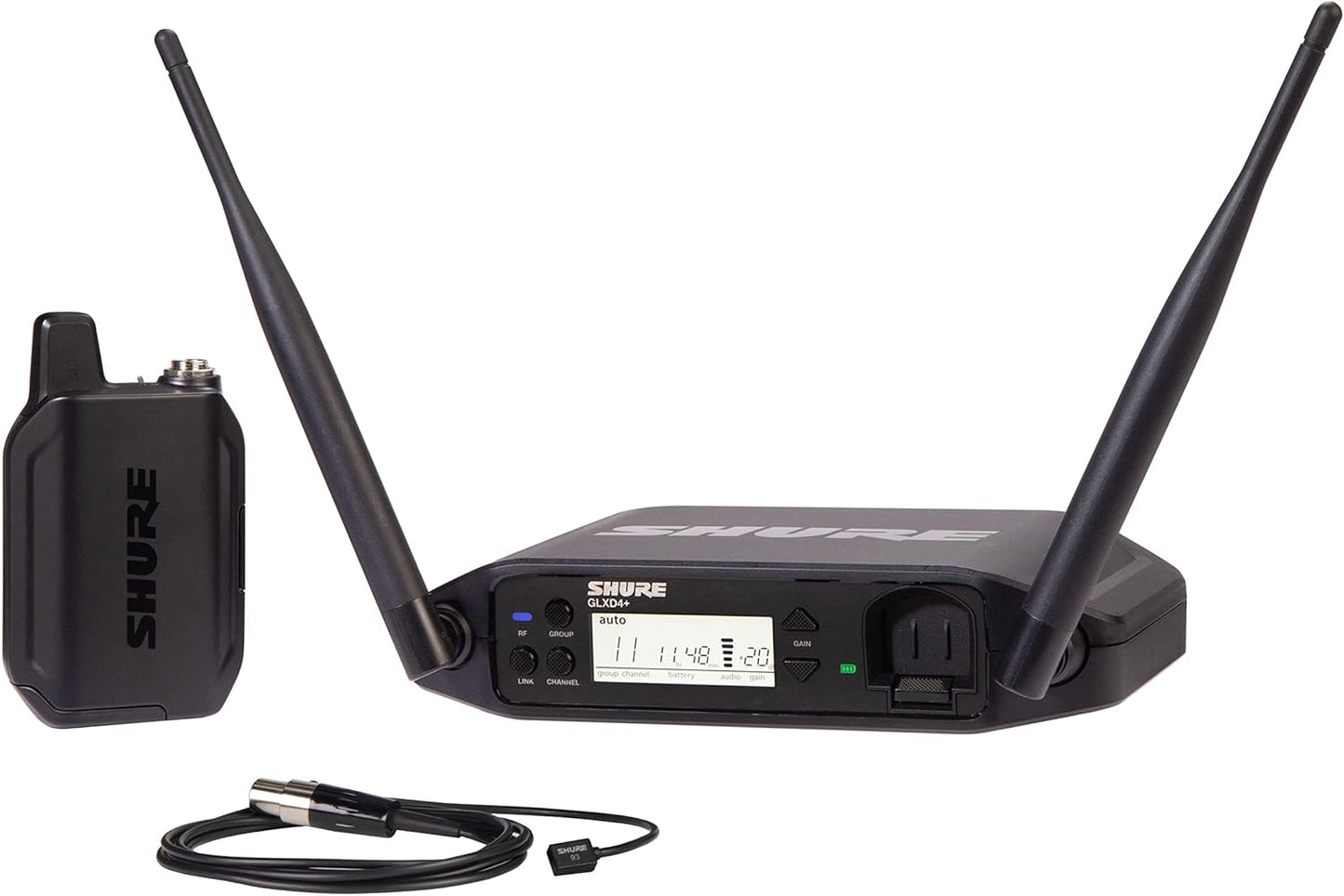 Shure GLXD14+/93 Digital Wireless Lavalier Microphone System