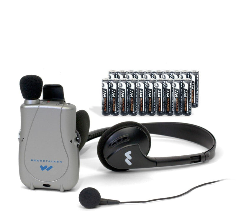 Williams Sound PockeTalker Ultra Duo Amplifier & Battery Bundle — main product image