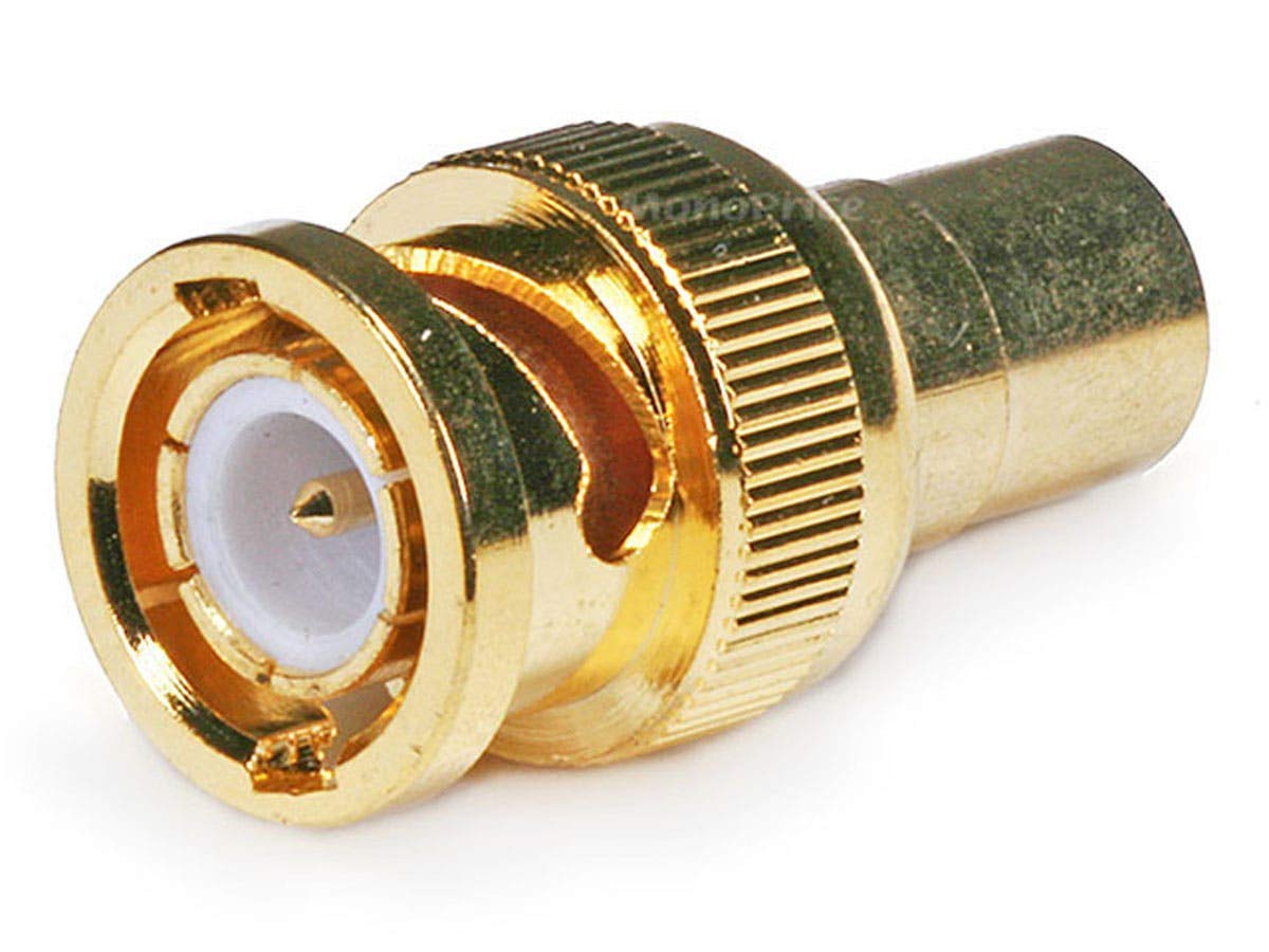 Monoprice 104121 Gold-Plated BNC to RCA Adapter