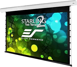 Elite Screens STT150XWH2-E6 Starling Tab-Tension 2 Motorized Screen