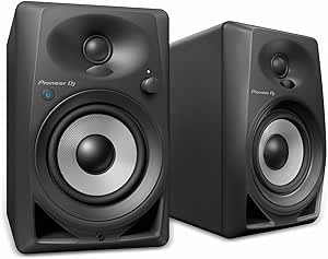 Pioneer DJ DM-40BT Black Bluetooth Bookshelf Speakers