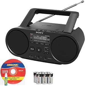 Sony ZSPS50CDBAT Portable CD Boombox with Radio