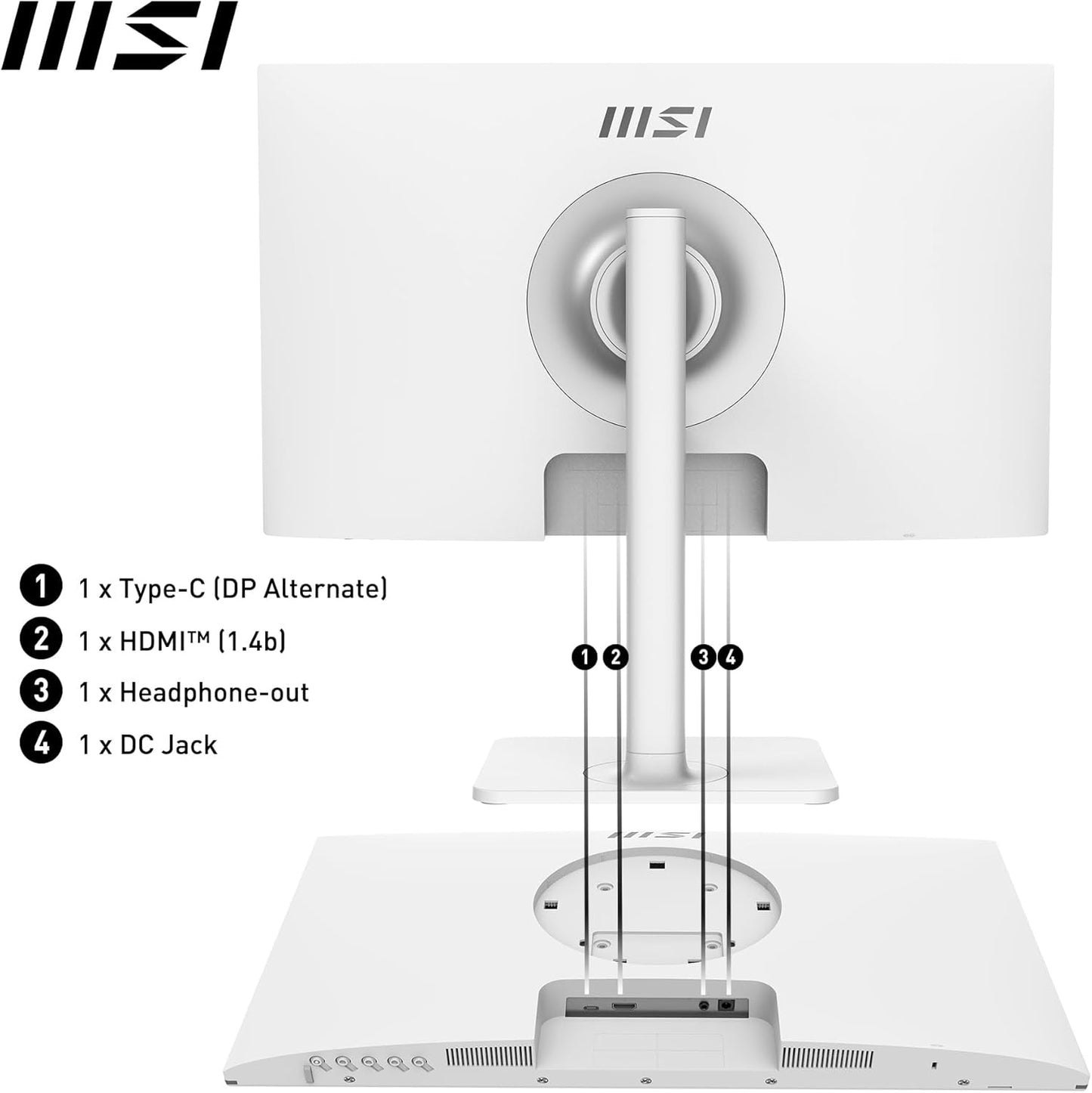 MSI Modern MD2412PW 24-Inch 100Hz FHD Monitor