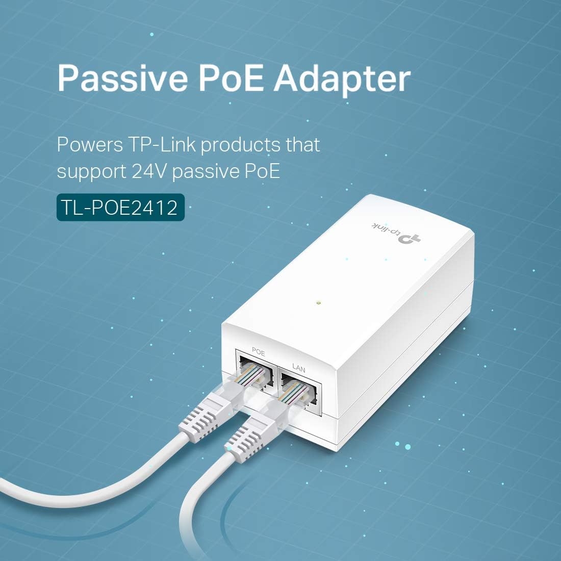 TP-Link TL-POE2412G Gigabit PoE Injector Adapter