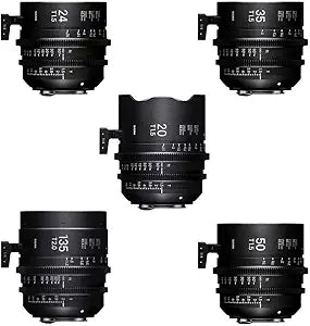 Sigma T1.5 FF Cine Prime 5-Lens Kit Canon EF
