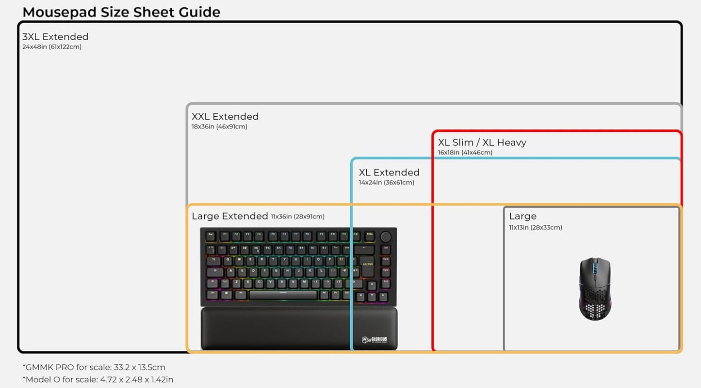 Glorious G-XL Gaming Mouse Pad XL Black