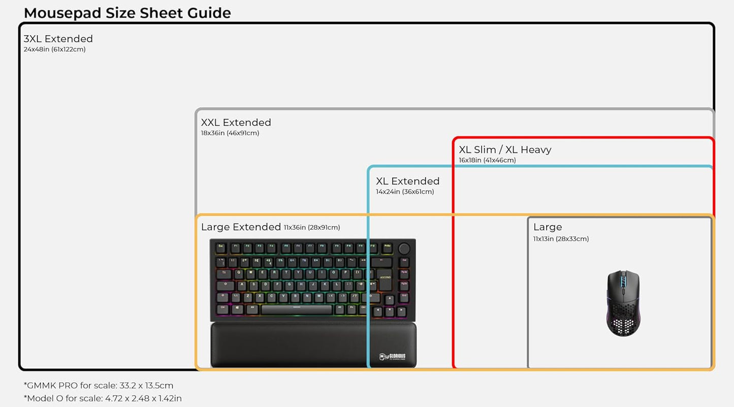 Glorious XXL Extended Gaming Mouse Pad Stealth