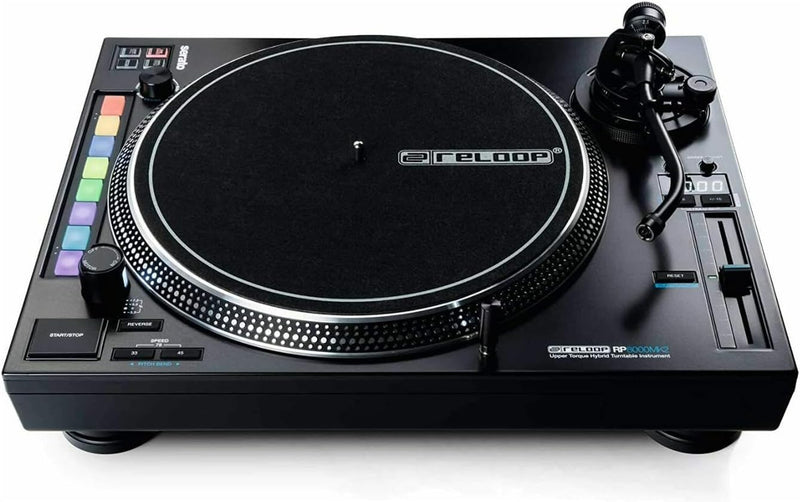Reloop AMS-RP-8000-MK2 Professional DJ Turntable USB Black — main product image