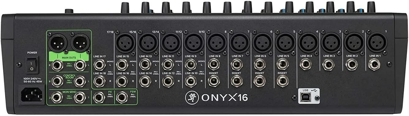 Mackie Onyx16 16-Channel Analog Mixer with USB