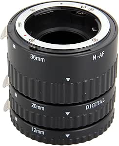 Meike MK N AF1 B Auto Focus Macro Extension Tube Ring Plastic for D800 D90 D3200 D5000 D5100 D5200 D7000 D7100 Camera DSLR — main product image