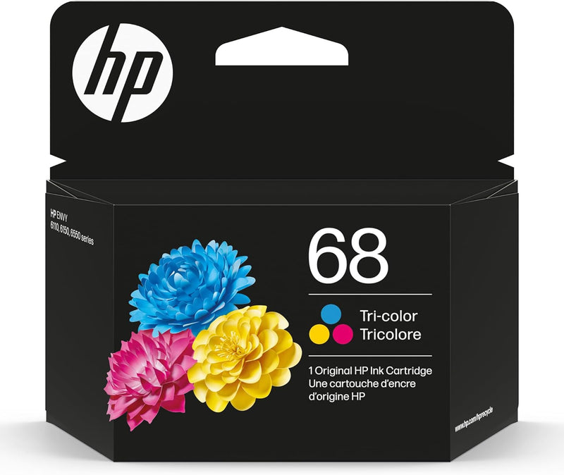 HP 7FP20TN 68 Tri-Color Ink Cartridge Envy Series — main product image