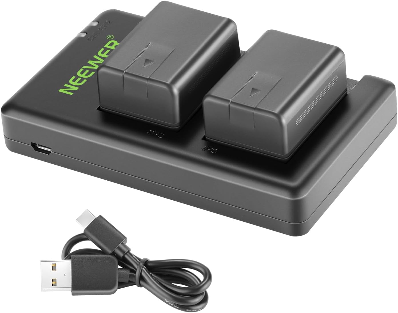 Neewer VW-VBT190 Battery & Dual USB Charger Kit