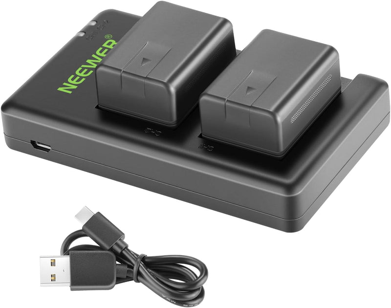 Neewer VW-VBT190 Battery & Dual USB Charger Kit — main product image