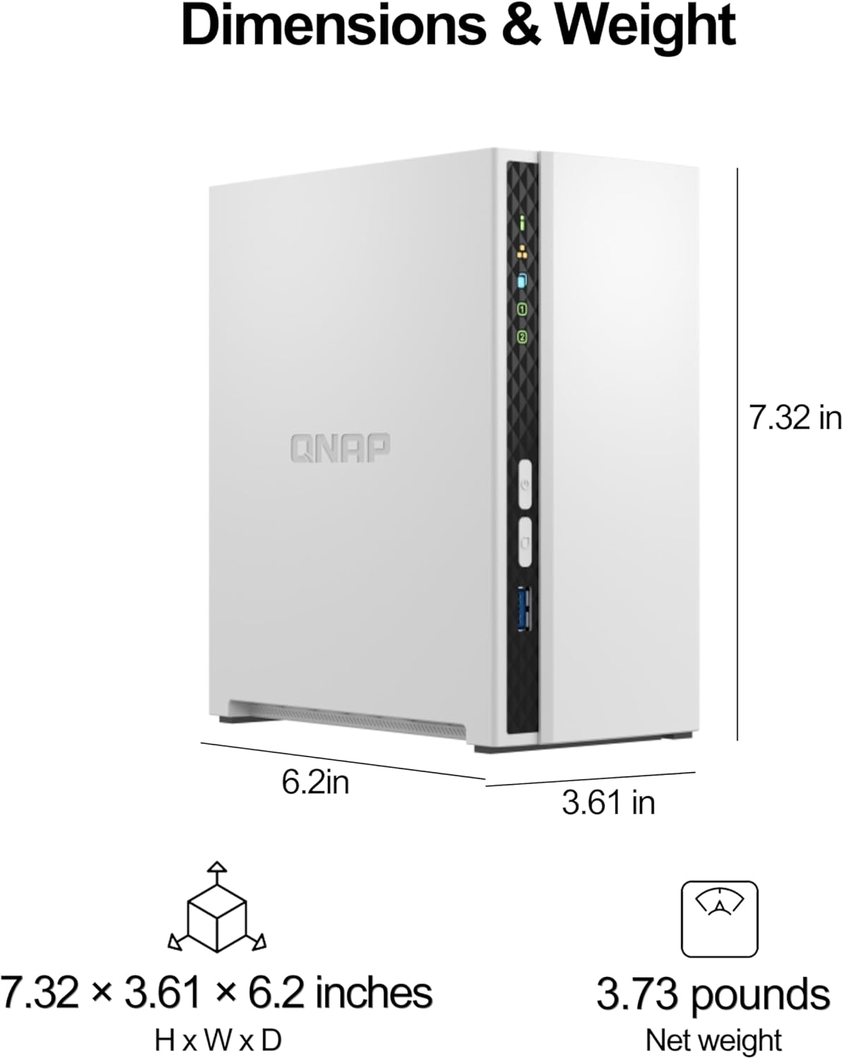 QNAP TS-233-US 2-Bay ARM NAS (Diskless)