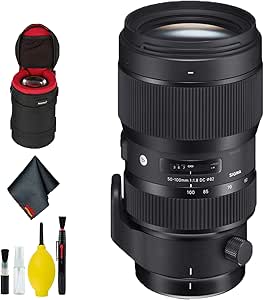 Sigma 693955 50-100mm f/1.8 Nikon Art Lens Bundle