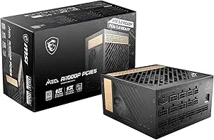 MSI MEGAI1000PPCIE5 Gaming Power Supply 1000W ATX 3.0