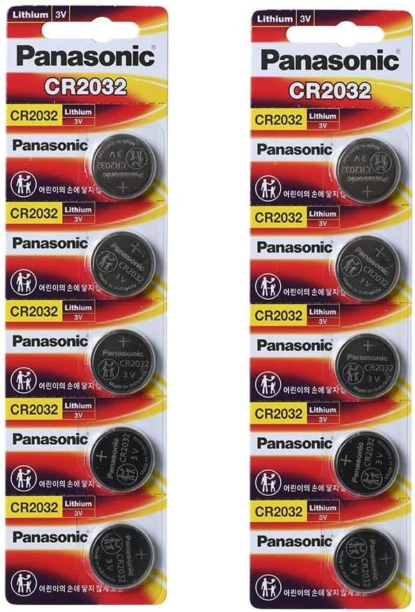 Panasonic CR2032-PANASONIC-10PACK - 10 x 3V Lithium Coin Cell