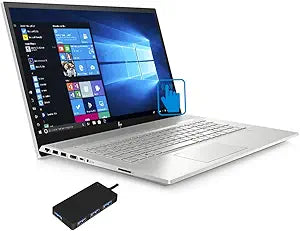 HP 17t-10689 Envy i7 Laptop with MX250 & USB Hub