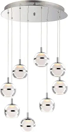 Misc 19" Wide Steel Pendant Grey Modern Light