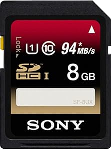 Sony SF8UX 8GB SDHC Memory Card 94MB/s