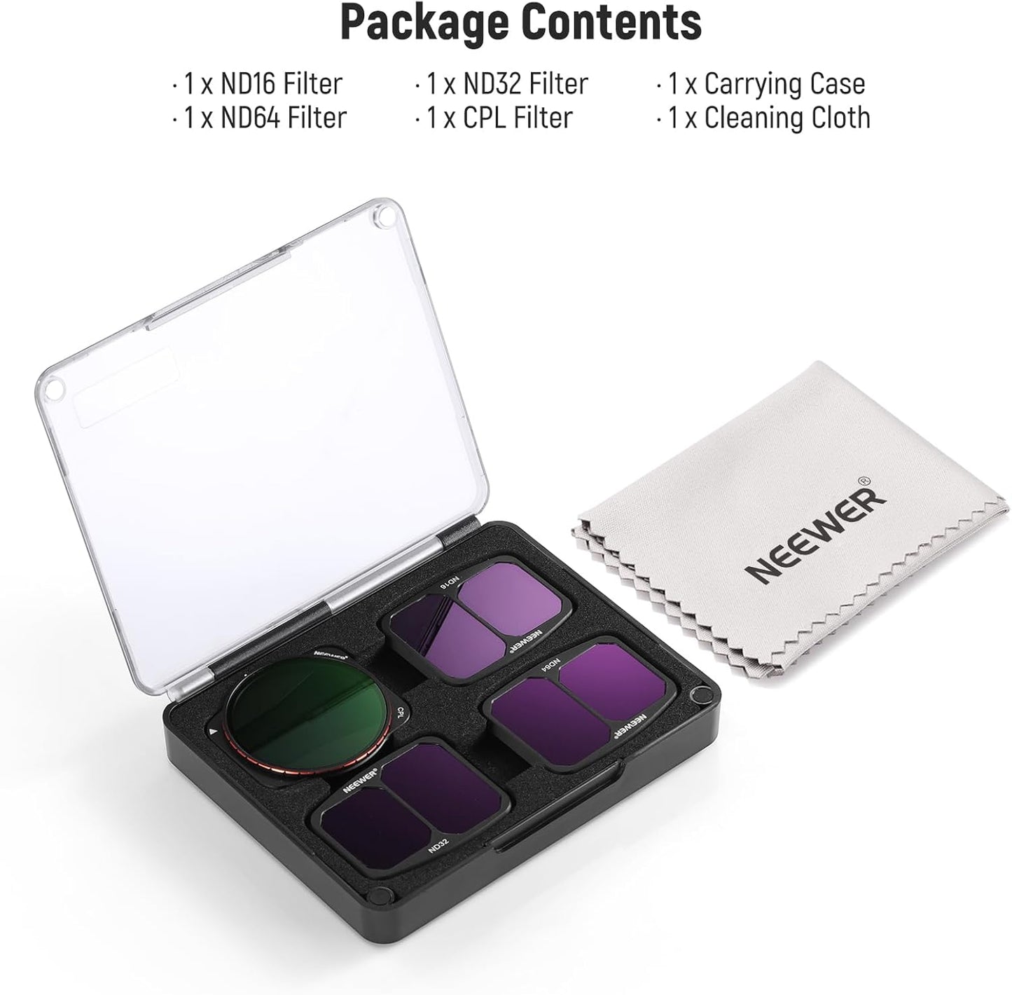 Neewer 10102900 ND & CPL Filter Set for DJI Air 3