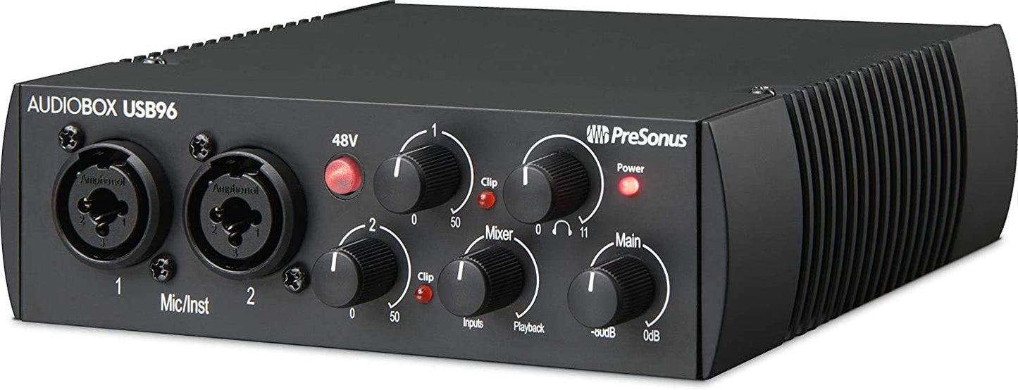 PreSonus AudioBox 96 Studio Recording Bundle Studio One