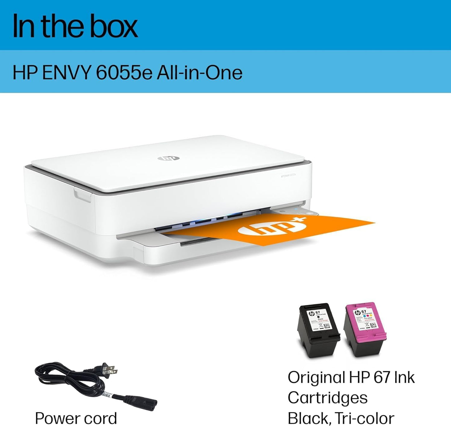 HP ENVY 6055e Renewed Wireless All-in-One Printer HP+