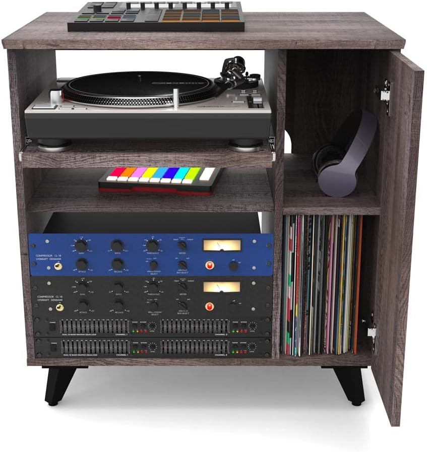 Glorious 246886 Modular Side Rack Walnut Studio