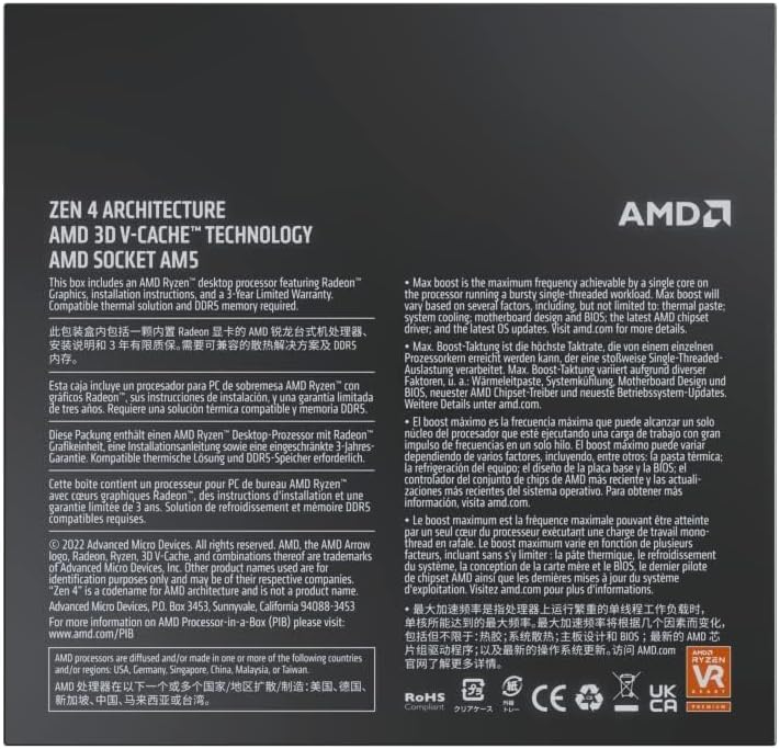 AMD AMD Ryzen 9 7950X3D 16-Core Desktop Processor
