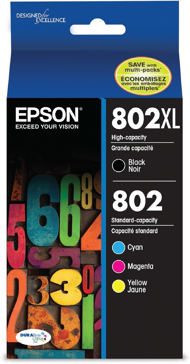 Epson T802XL-BCS Ink Cartridge Combo Pack — main product image