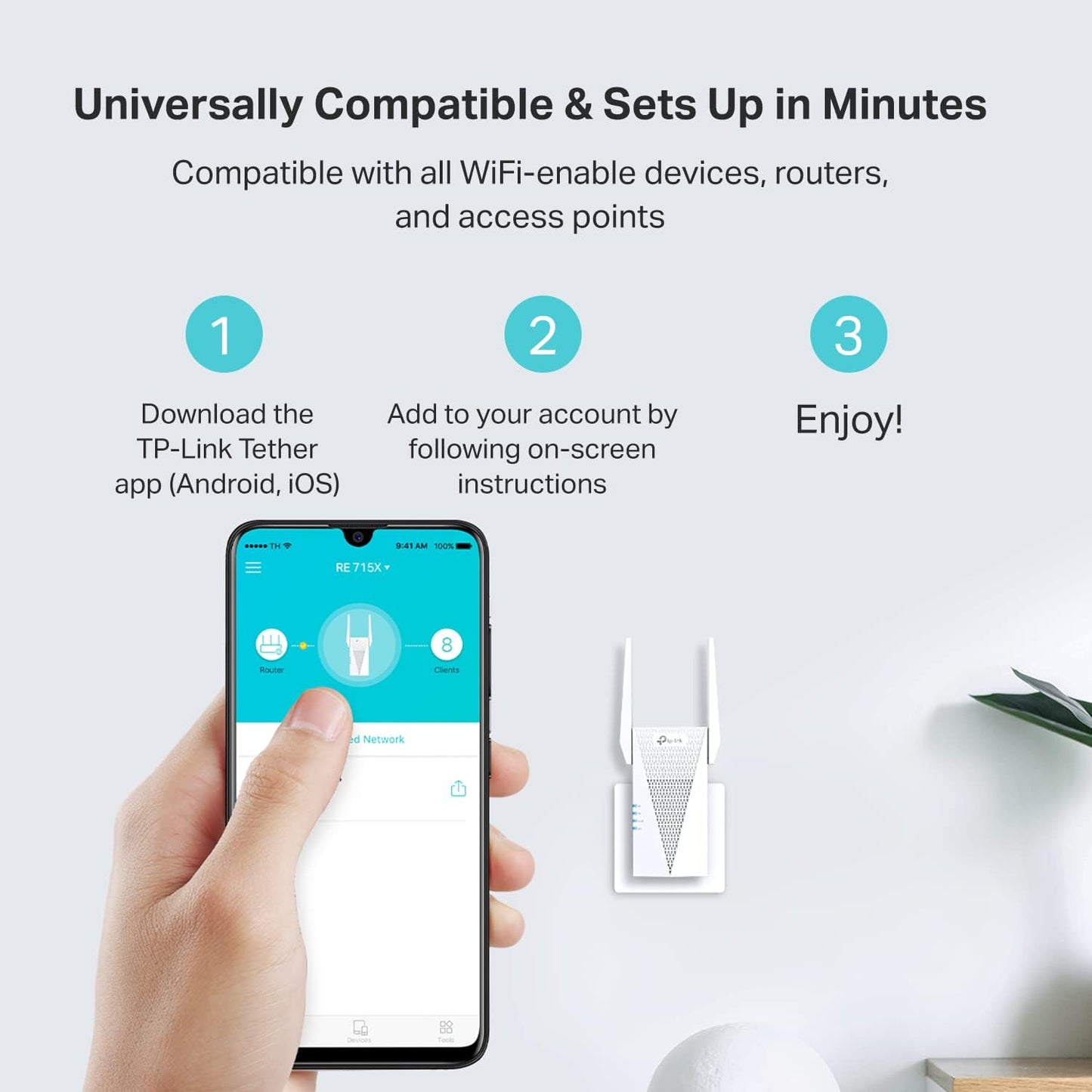 TP-Link RE715X AX3000 WiFi 6 Range Extender - PCMag Editor's Choice