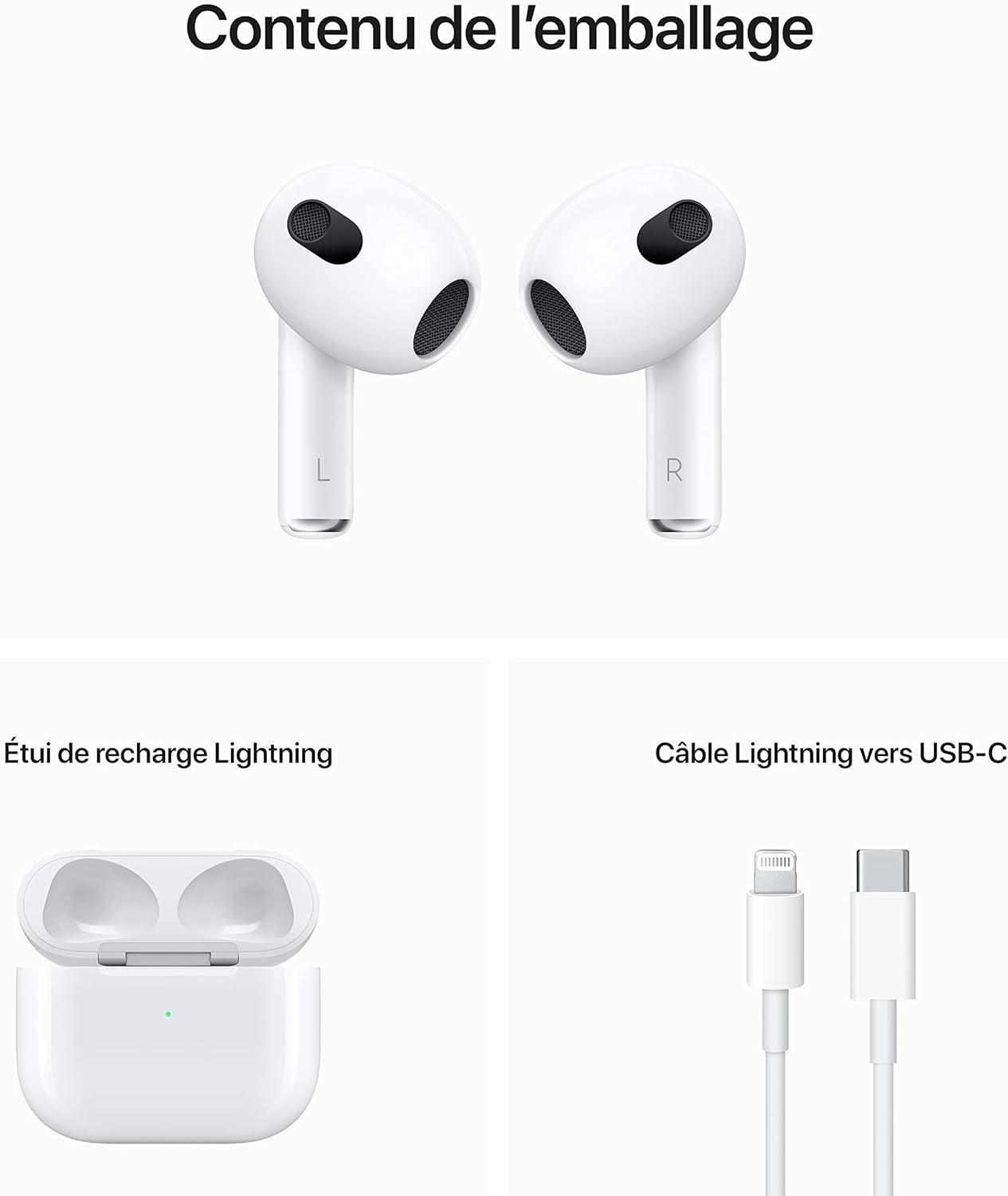 Apple AirPods Lightning Charging Case (3rd Generation) (Renewed)
