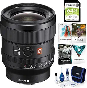 Sony ALPHA FE 24mm f/1.4 GM Wide Angle Lens Bundle
