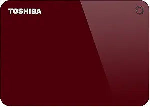 Toshiba 4041K78 Canvio Advance 2TB Portable Hard Drive Red