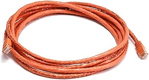 Monoprice 103388 Cat5e Ethernet Cable 10ft Orange — main product image