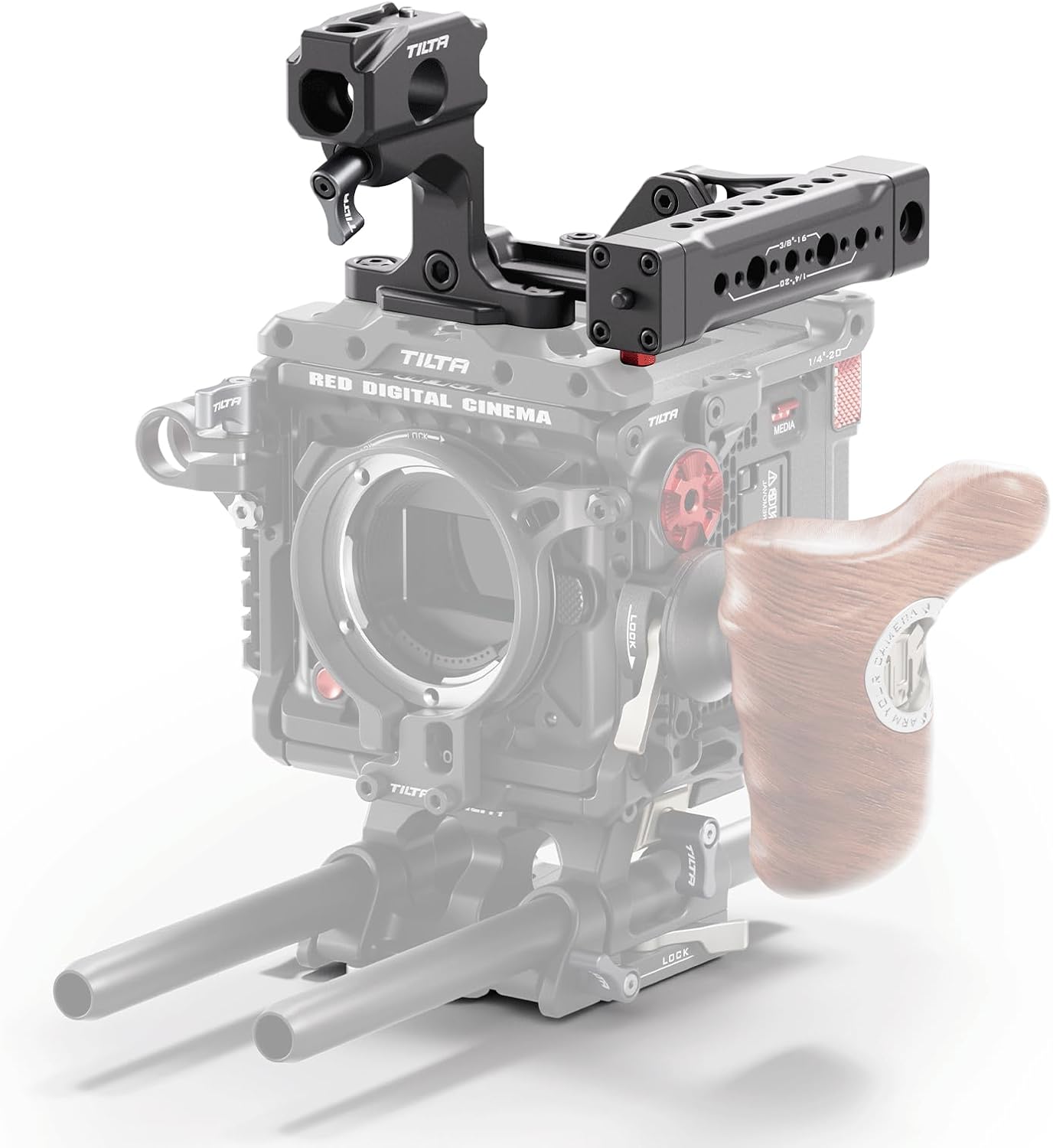 Tilta TA-T53-FTH-B Foldable Top Handle - RED Komodo-X