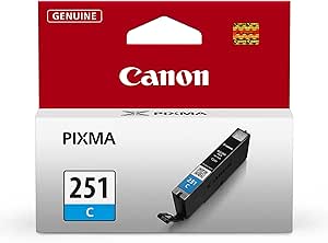 Canon 6514B001 CLI-251 Cyan Ink Cartridge