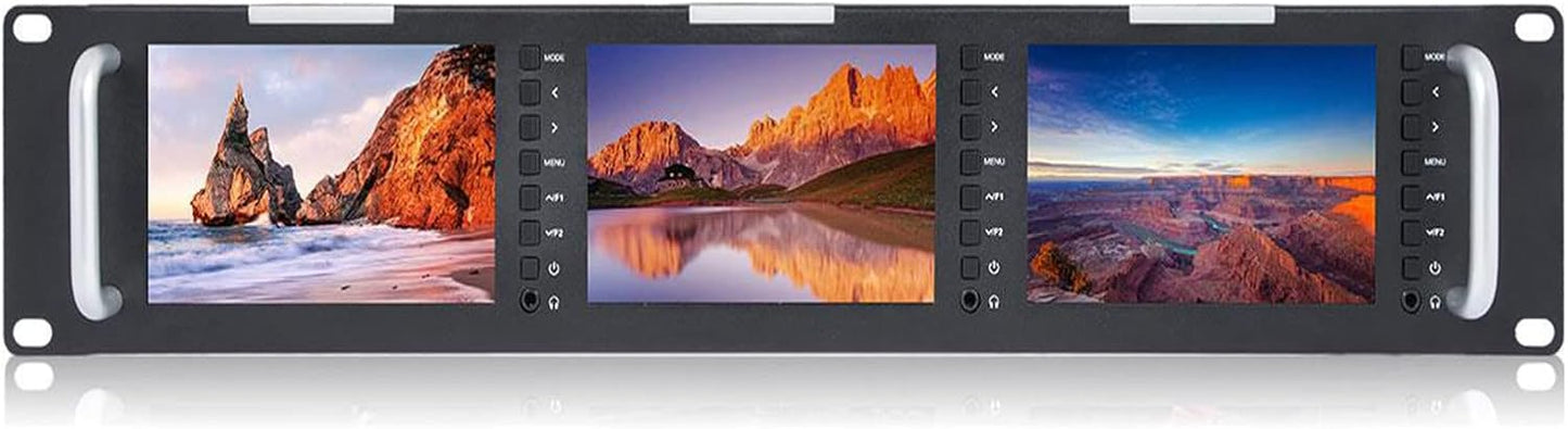 FEELWORLD T51-H Triple 5" LCD Rack Mount Monitor