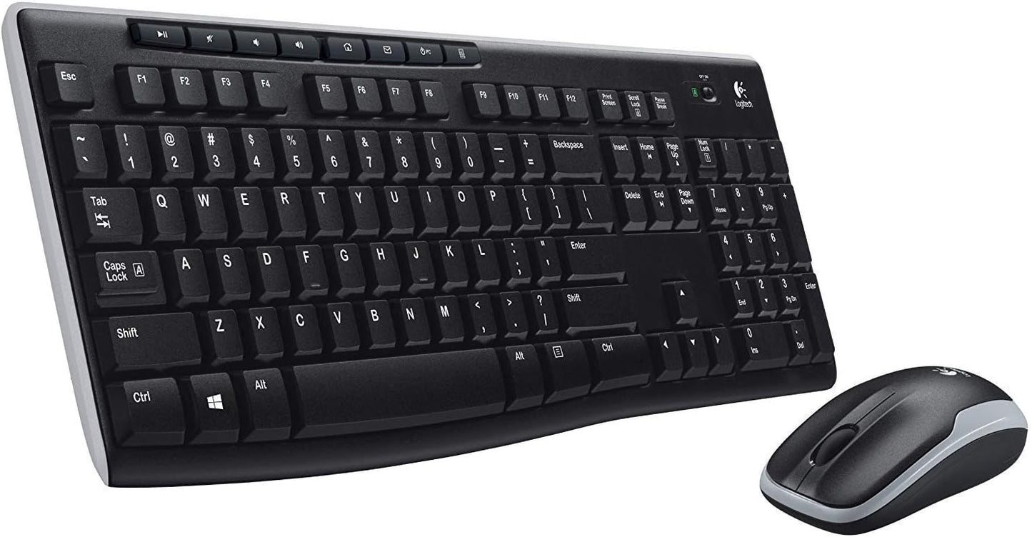 Logitech K270 Wireless Keyboard and M185 Mouse Combo