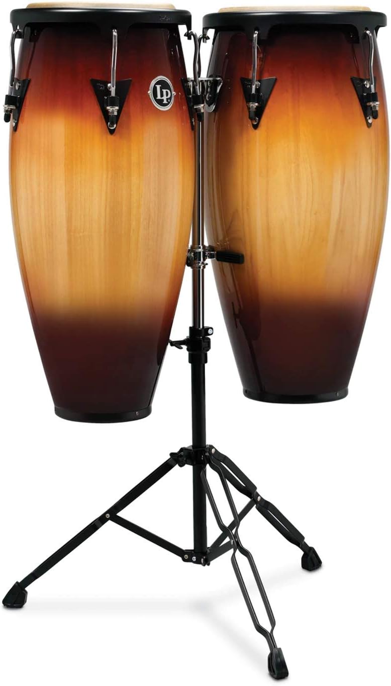 Latin Percussion LPA646-VSB Aspire Conga Set with Stand