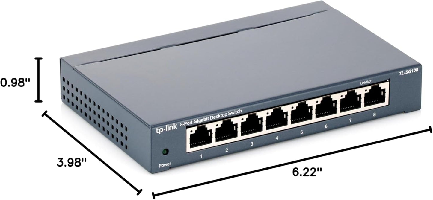 TP-Link TL-SG108 8-Port Gigabit Ethernet Network Switch
