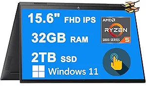 HP ENVY x360 15 2-in-1 Ryzen 5 Touchscreen Laptop — main product image
